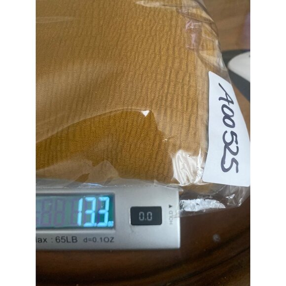 Loft Womens Open Front Blazer Size Large Bell Sleeves Mustard Yellow Stretch - Picture 11 of 11